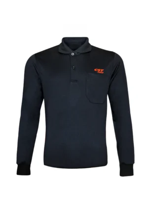 Polo Manga Larga Negro CST